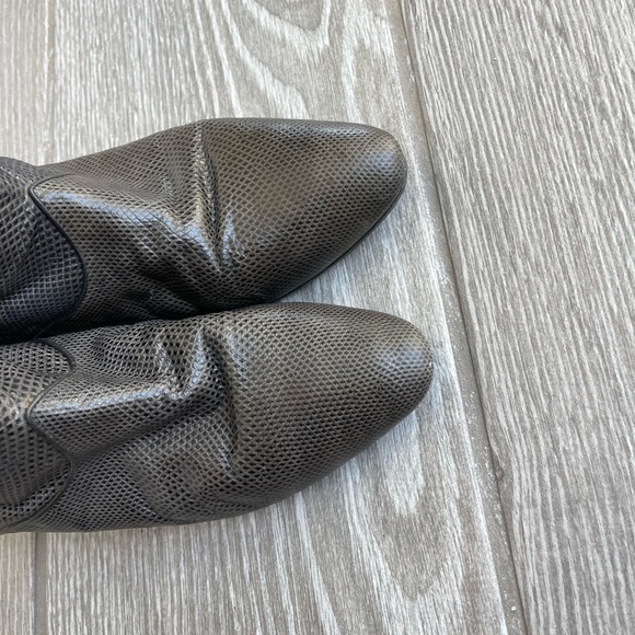 ANDREA PFISTER Vintage Animal Textured Knee Boots Sz 7 - Picture 5 of 7